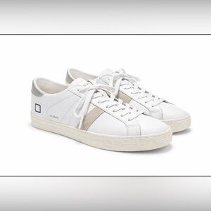 D.A.T.E. Hill Low-Top White Black Italian Designer Sneakers Mens 7/Women 8.5